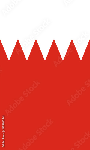 Vertical Bahrain Flag