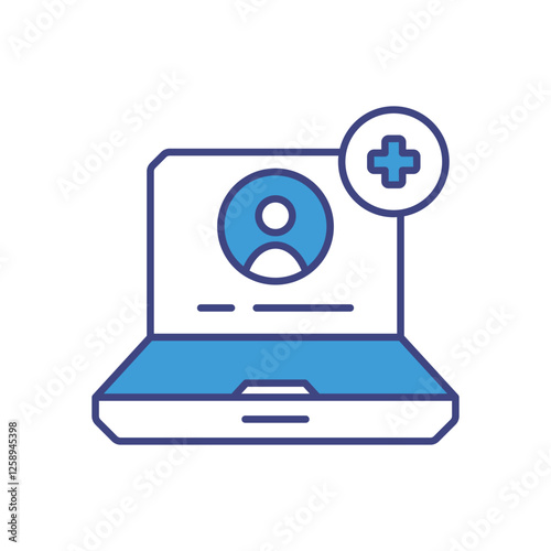 Patient Portal icon vector stock illustration