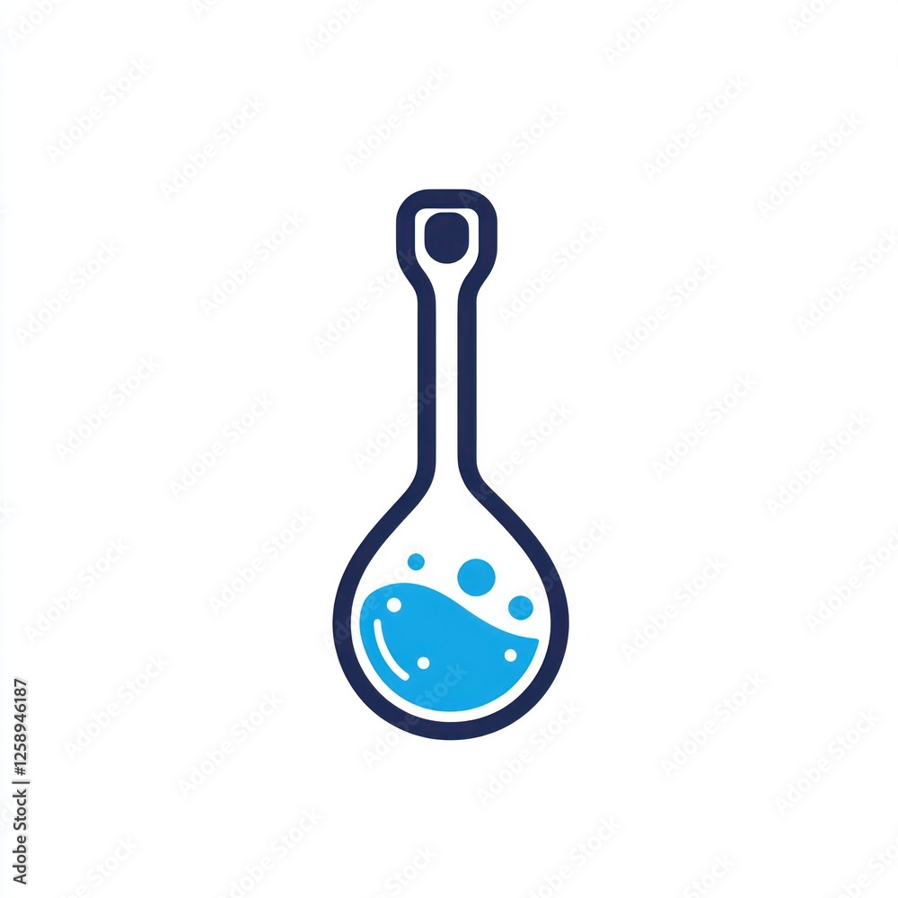 Simple Laboratory Flask Illustration Simple Laboratory Flask Illustration