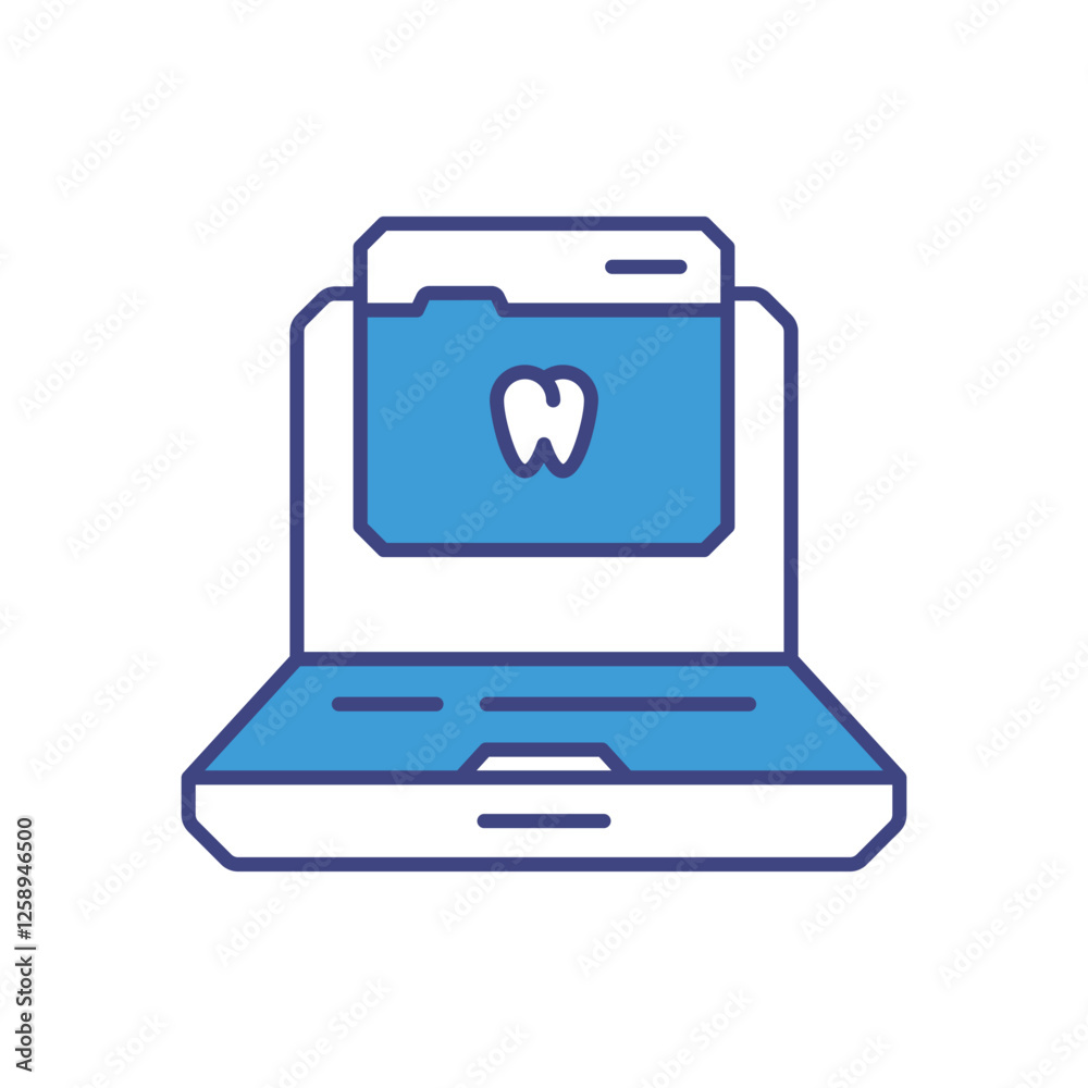 Dental icon vector stock illustration Dental icon vector stock illustration