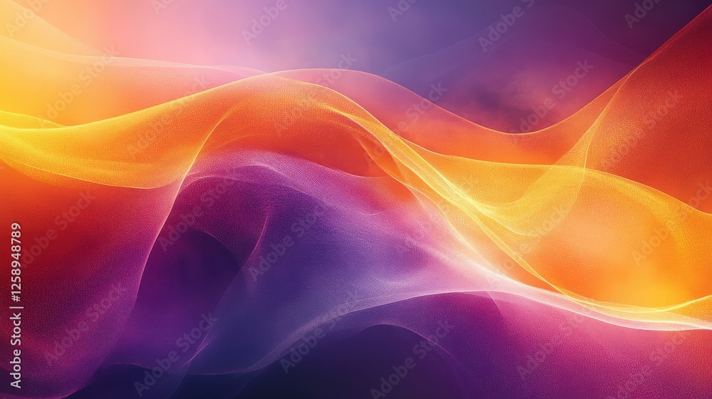 Colorful Abstract Waves of Light in Soft Gradients and Textures Colorful Abstract Waves of Light in Soft Gradients and Textures