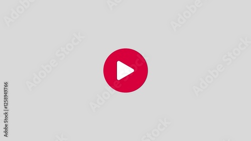 Colorful Play Button Pulse  Effect