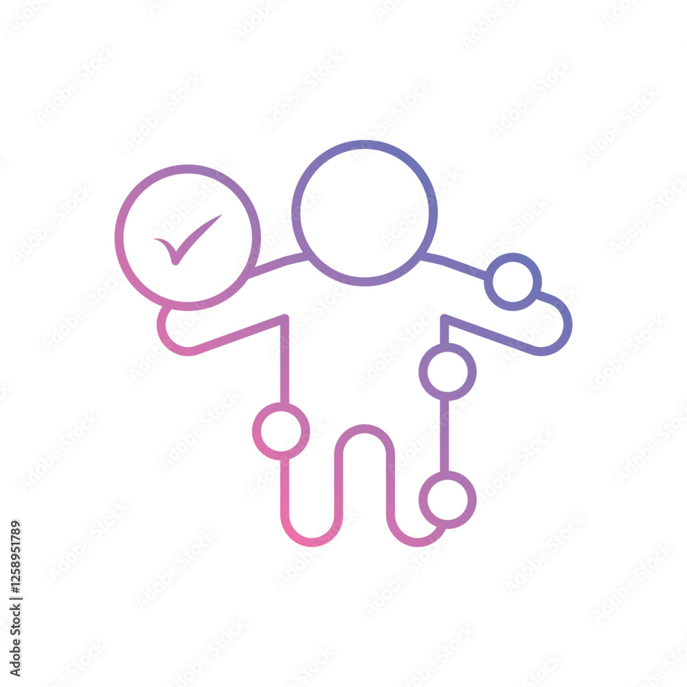 Fototapeta premium Symptom Checker icon vector stock illustration
