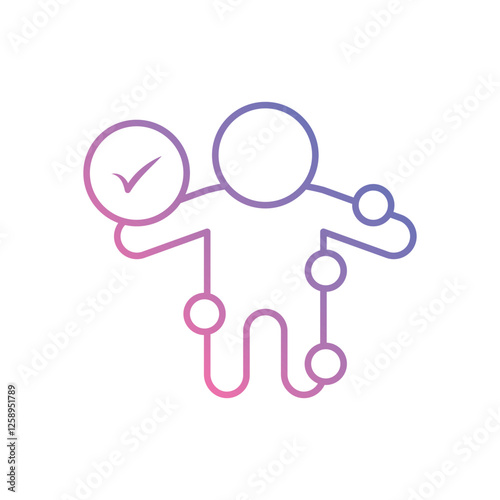 Symptom Checker icon vector stock illustration