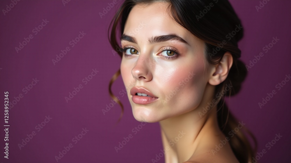 Fototapeta premium Benevolent glance from a radiant individual.