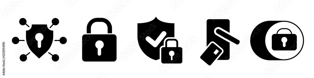 Lock icon. Lock icon set Lock icon. Lock icon set