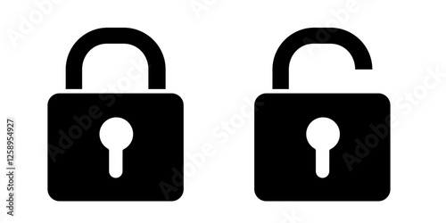 Lock icon. Lock icon set