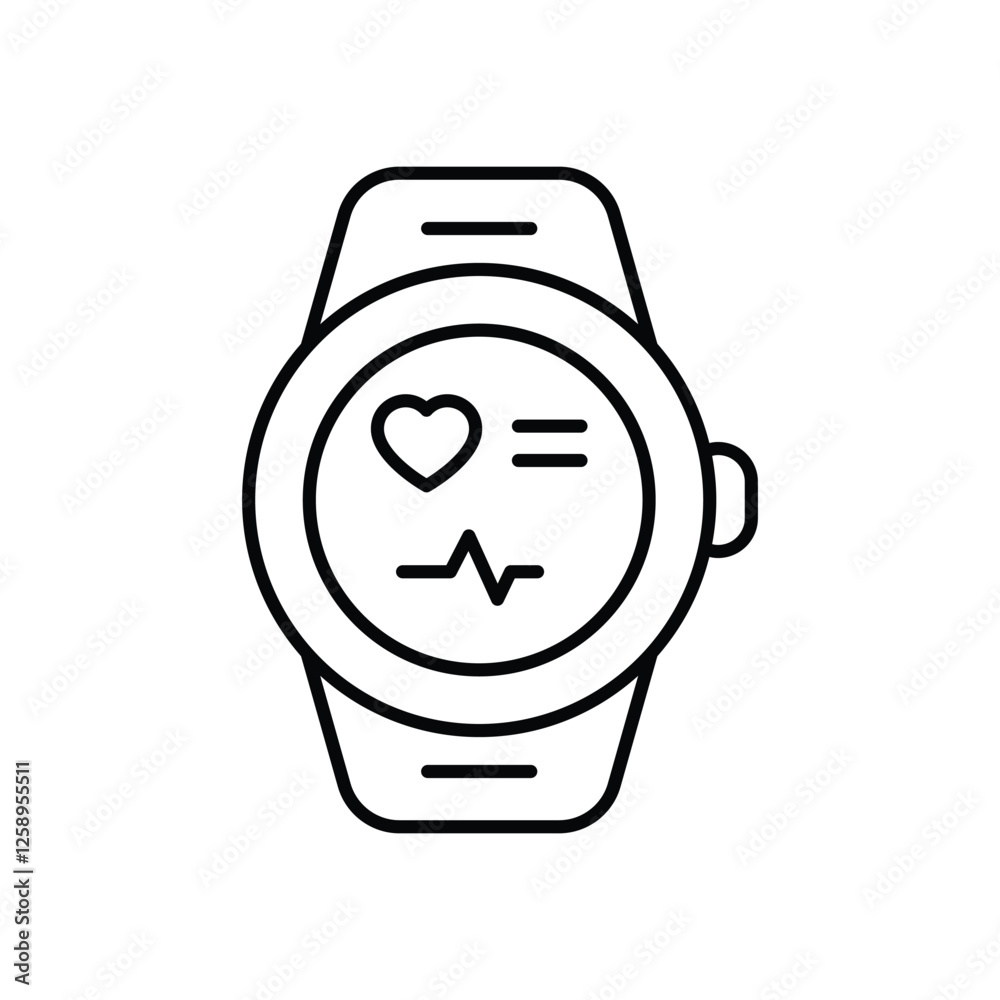 Health Tracker icon vector stock illustration Health Tracker icon vector stock illustration