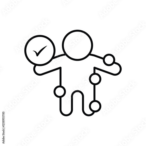 Symptom Checker icon vector stock illustration