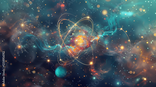 The Quantum Ballet: Atom Structure, Quantum Superposition, and Wave-Particle Duality in the Universe