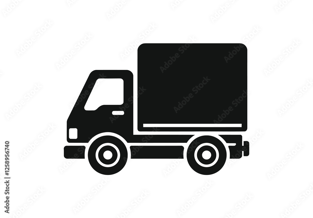 delivery truck icon vector.lorry truck logo on white background for apps and website. delivery truck icon vector.lorry truck logo on white background for apps and website.