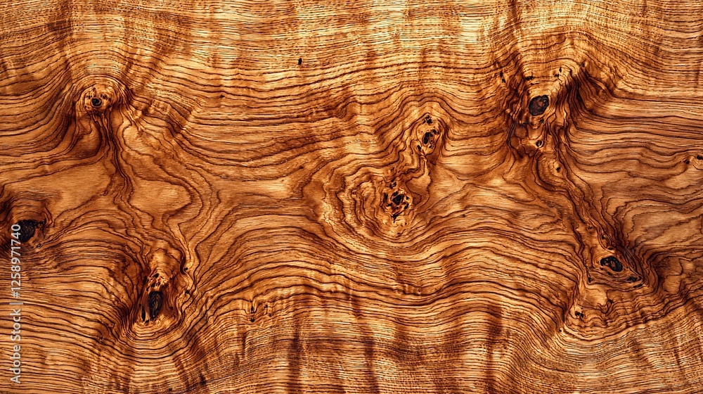 Naklejka premium Olive wood grain texture, close-up detail, natural pattern, background for design