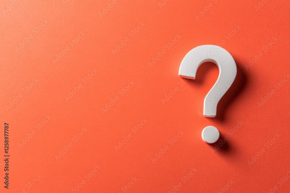 a question mark on an orange background with white space for text Web banner with copy space on the right Generative AI a question mark on an orange background with white space for text Web banner with copy space on the right Generative AI