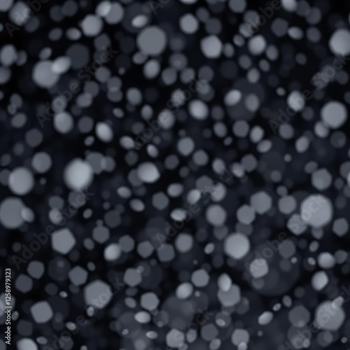 Bokeh of white snow on a black background falling snowflakes on night sky background isolated for post production and overlay in graphic editor Bokeh light lights background bokeh abstract ligh