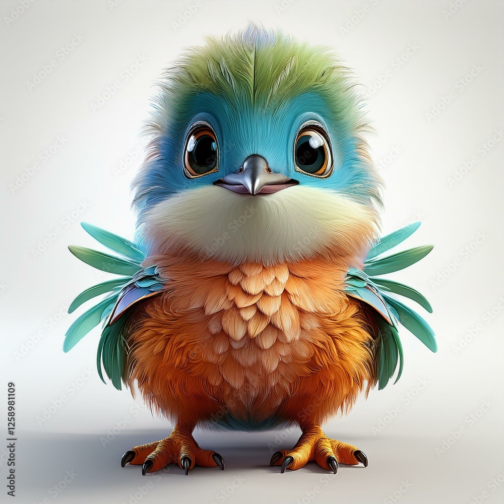 Kleiner Kolibri, weißer Hintergrund Kleiner Kolibri, weißer Hintergrund