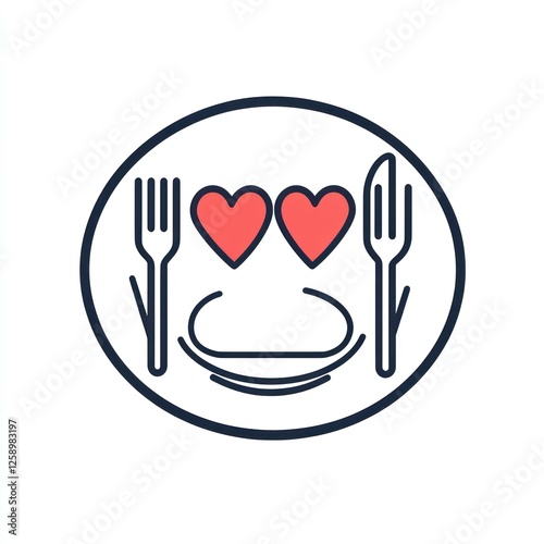 Romantic Food Icon photo