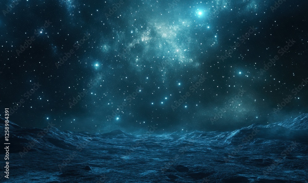 Expansive night sky glowing with a myriad of stars above a serene desert, showcasing the beauty of the cosmos. Expansive night sky glowing with a myriad of stars above a serene desert, showcasing the beauty of the cosmos.