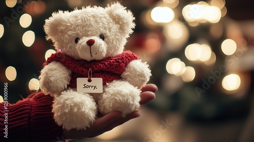 Cute teddy bear with 