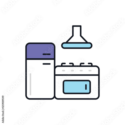 Kitchen Island vector icon