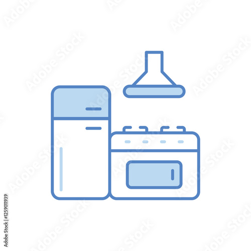 Kitchen Island vector icon