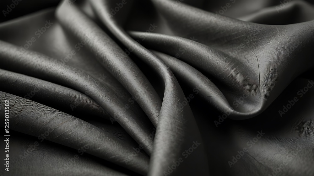 Fototapeta premium Smooth Black Fabric