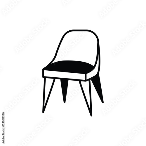 Dining Chair vector icon