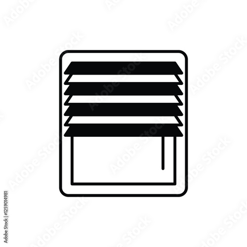 Blinds vector icon