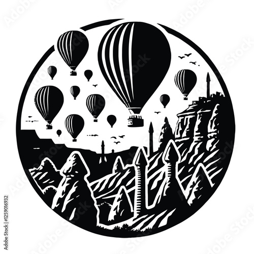 Hot Air Balloon Silhouette