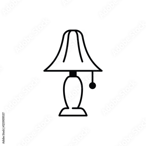 Bedside Lamp vector icon