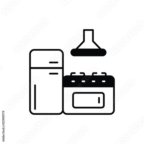 Kitchen Island vector icon