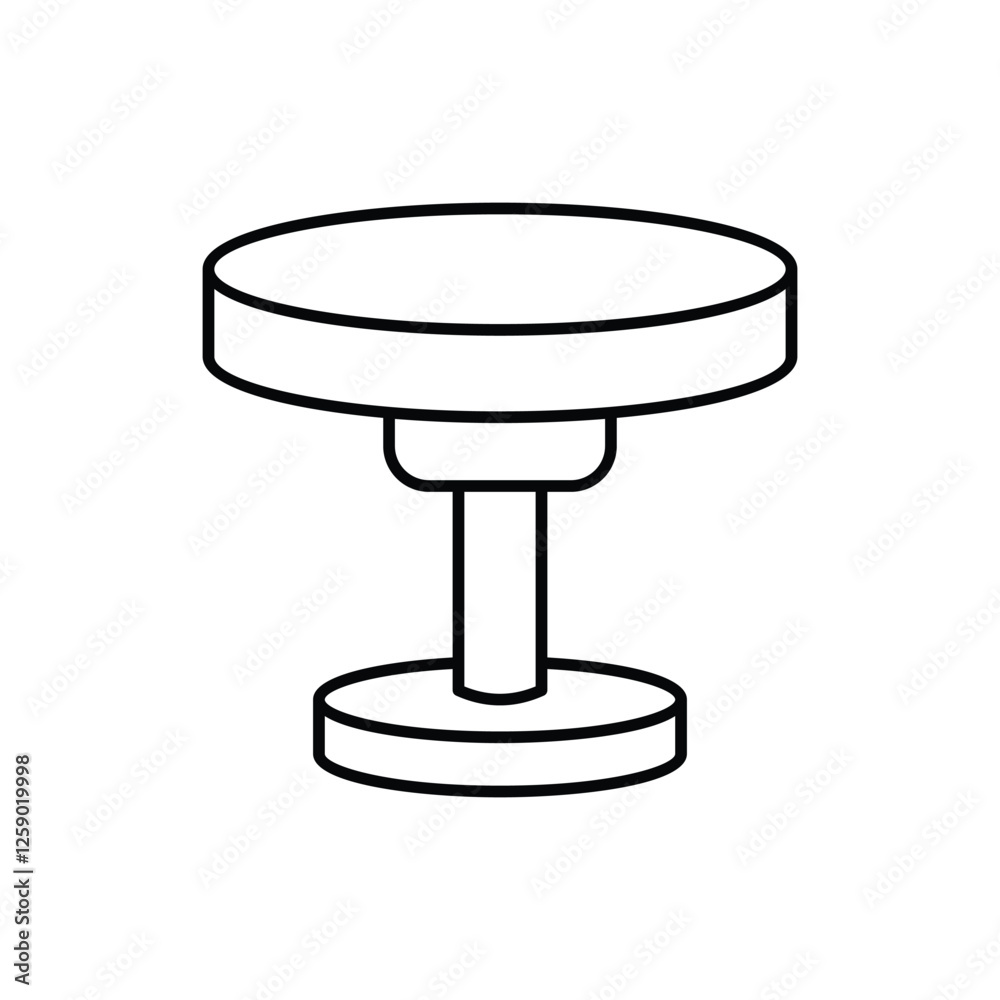 Coffee Table vector icon Coffee Table vector icon