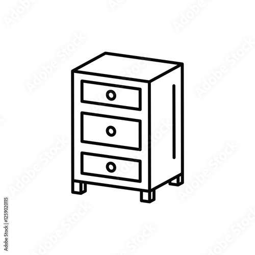 Nightstand vector icon