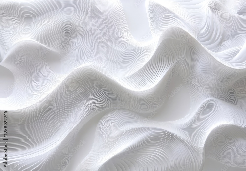 Obraz premium abstract white line wave background
