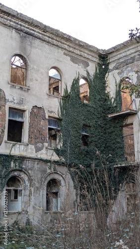 old abandoned house Tskaltubo Georgia photo