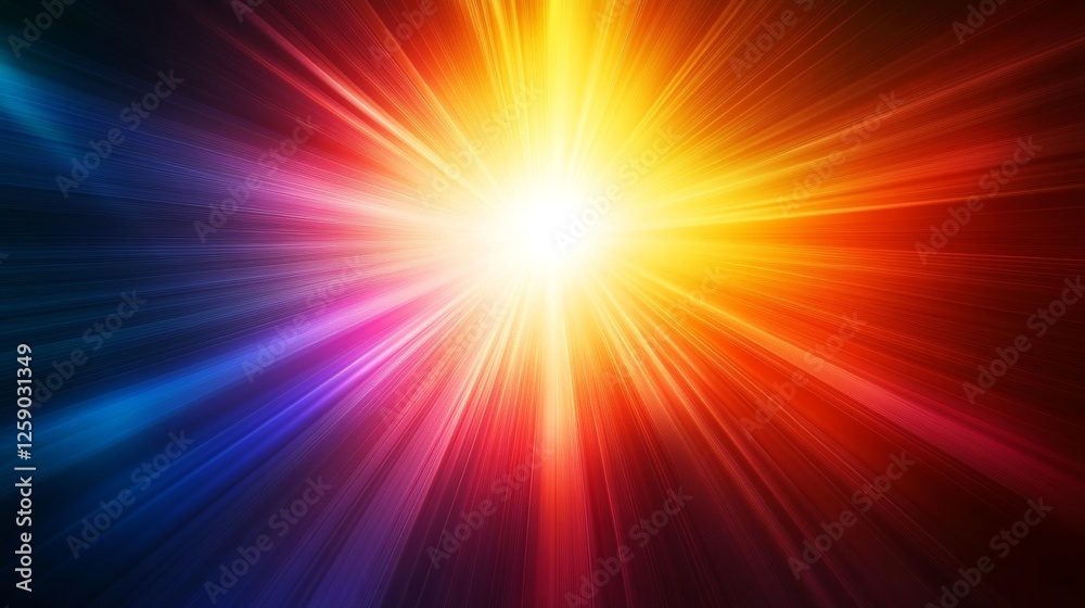 Abstract Futuristic Neon Light Rays Background Abstract Futuristic Neon Light Rays Background