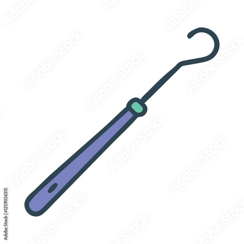 Crocheting Plastic Hook Tool Icon