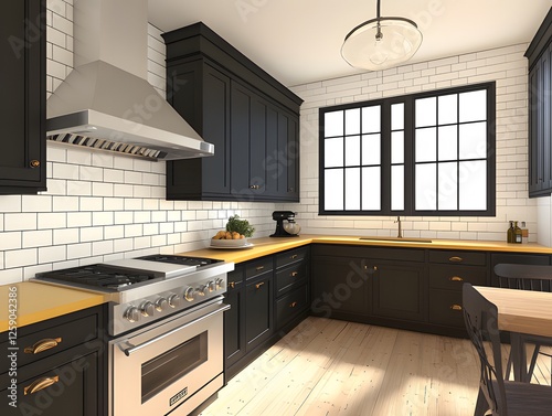 modern kitchen interior ai generative