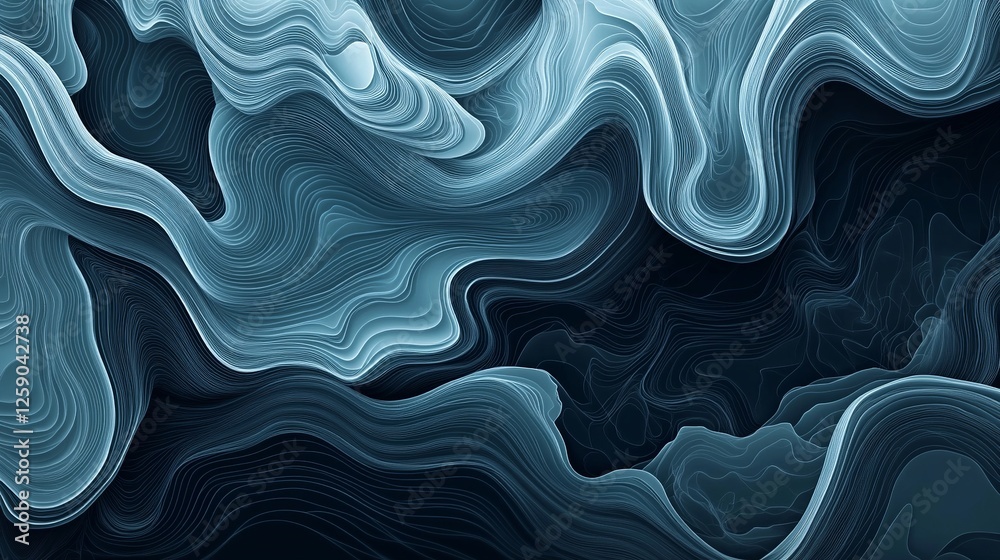 Obraz premium Abstract grey background poster with dynamic waves. technology network Vector illustration.