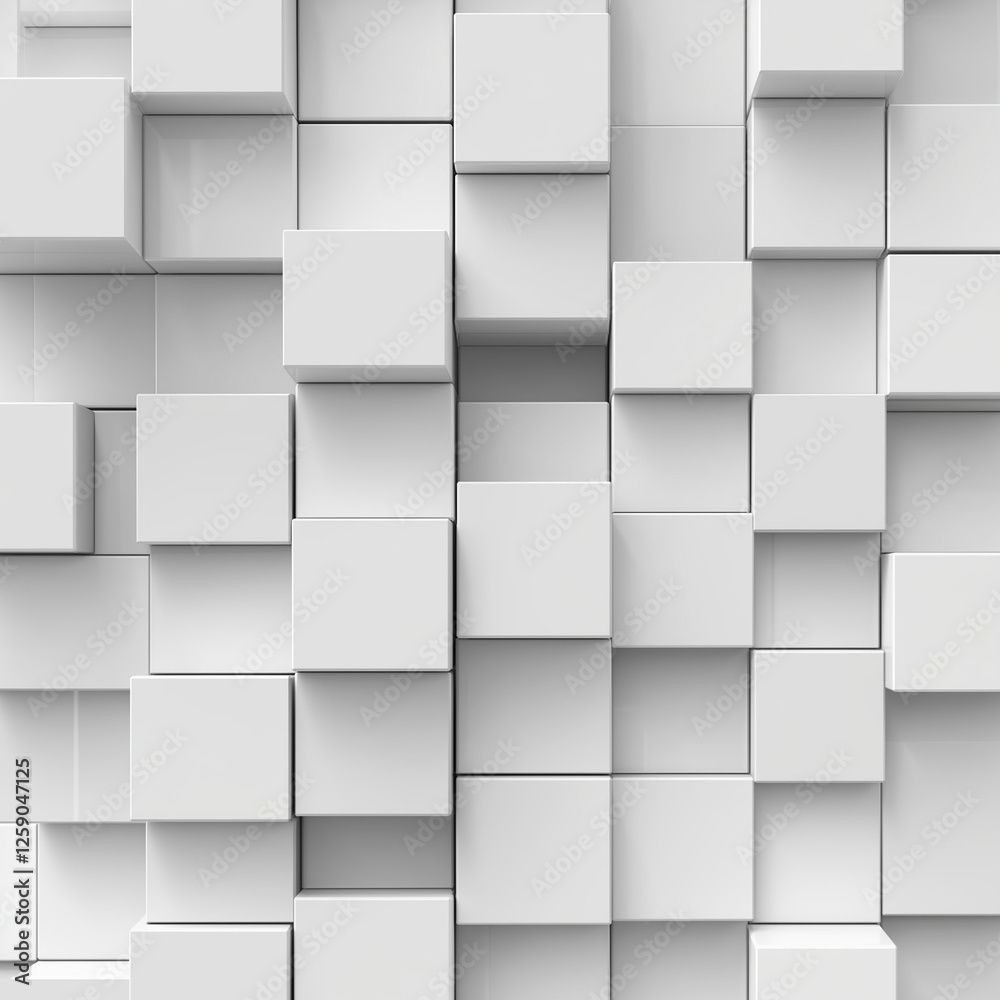 abstract 3d white cubes background abstract 3d white cubes background