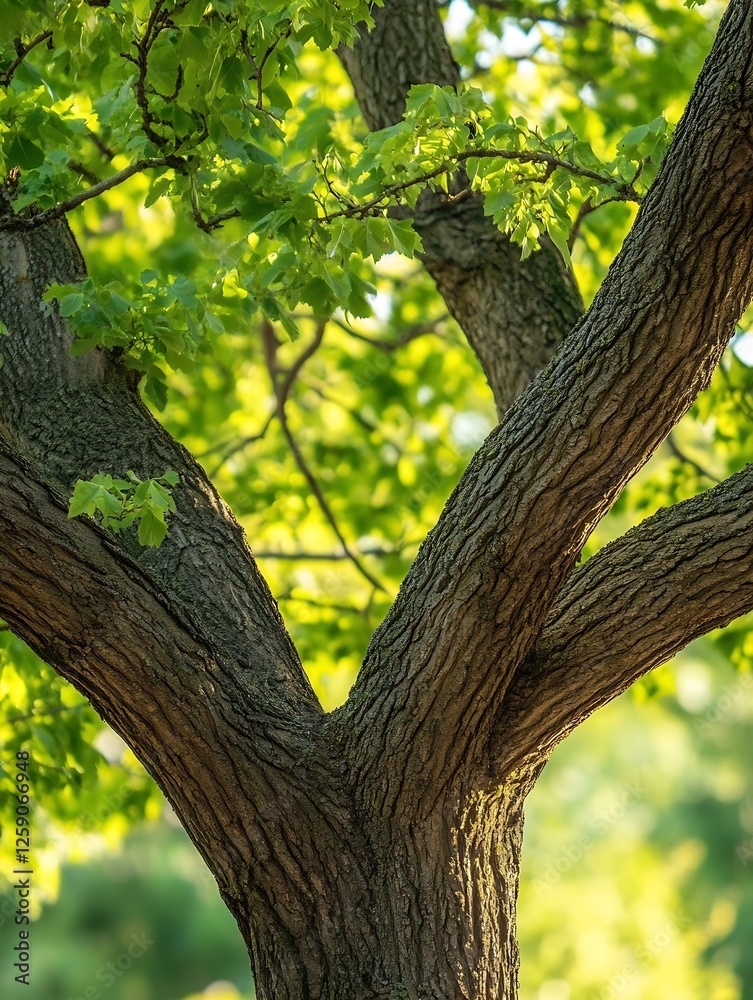 Close Up of Majestic Tree Trunk Highlighting Nature's Beauty and Strength : Generative AI Close Up of Majestic Tree Trunk Highlighting Nature's Beauty and Strength : Generative AI