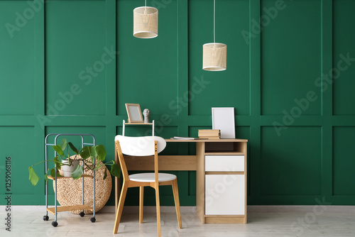 Modern home office interior...