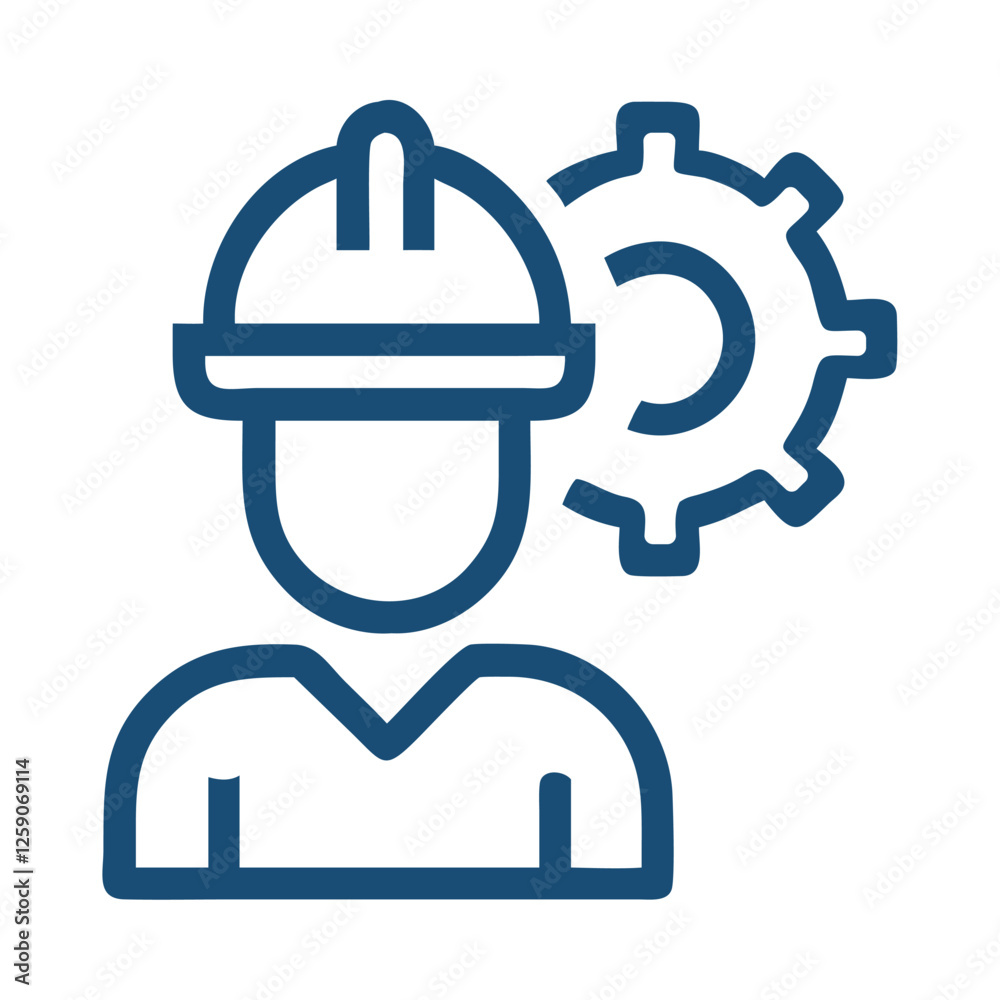 Engineer Gear Technical Telecommunications Industry Icon Engineer Gear Technical Telecommunications Industry Icon