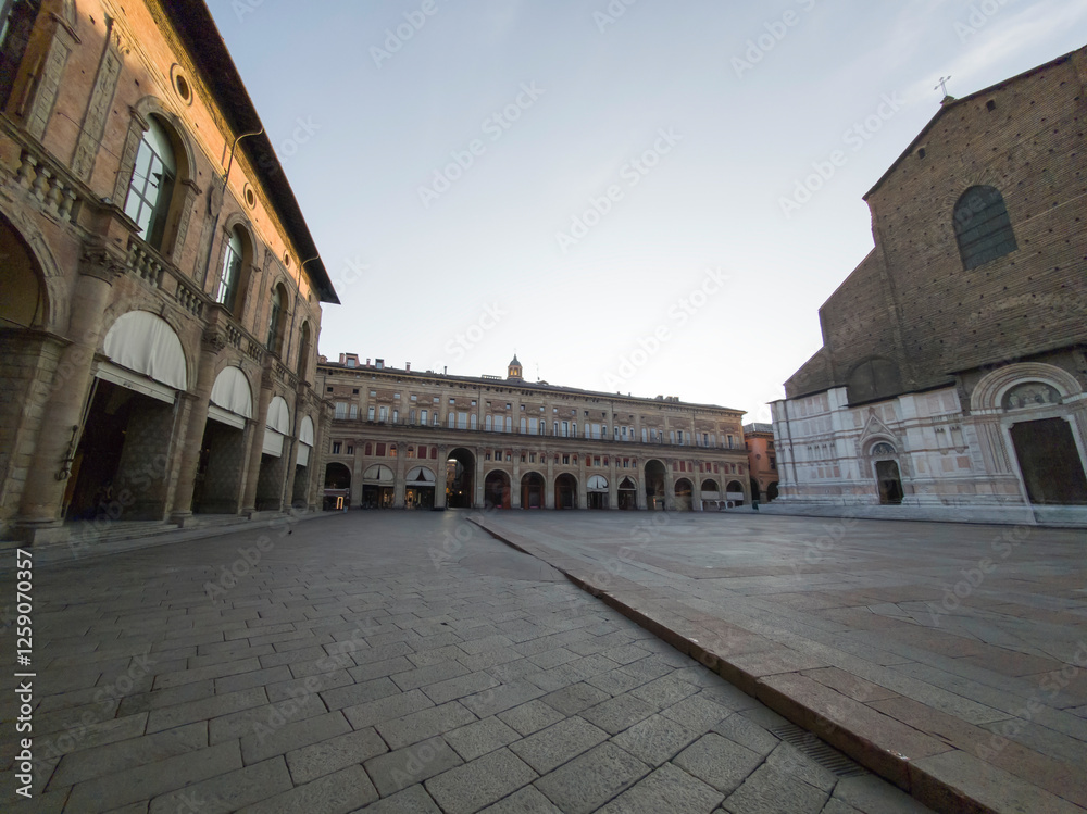 Fototapeta premium Panorama of Bologna city center, Italy