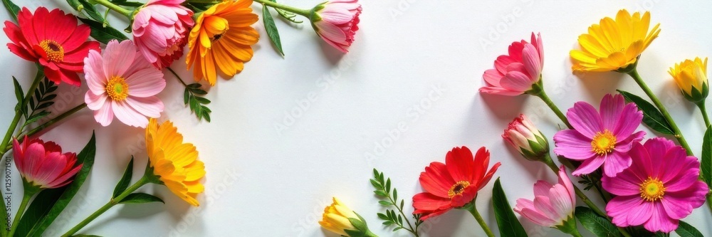 arrangement of colorful flowers on white tablecloth, bouquet, centerpiece, decoration arrangement of colorful flowers on white tablecloth, bouquet, centerpiece, decoration