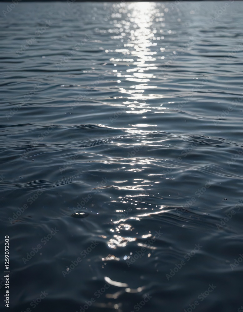 Naklejka premium Softly glowing water surface with delicate ripples , soothing, peaceful