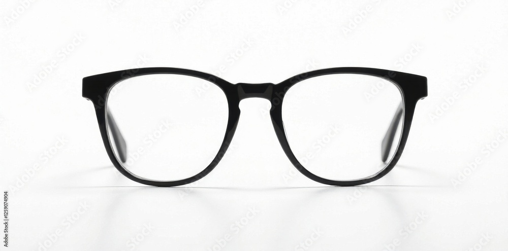 Black glasses silhouette with wire frames and temples, minimalist design on white background, nerdy, modern, silhouetted Black glasses silhouette with wire frames and temples, minimalist design on white background, nerdy, modern, silhouetted