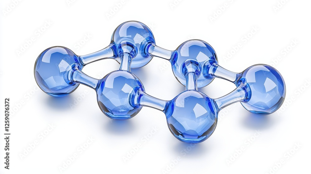 A stylized representation of interconnected blue molecules, highlighting the structure of chemical compounds in a visually appealing format. A stylized representation of interconnected blue molecules, highlighting the structure of chemical compounds in a visually appealing format.