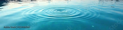 Calm lake surface with circular waves on clear water, outdoors, clear water, circular waves