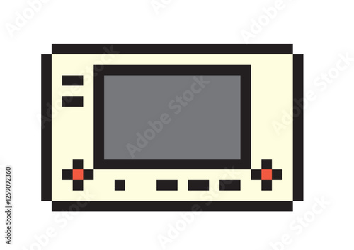 レトロな携帯ゲーム機のドット絵