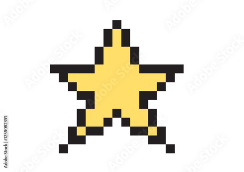 黄色い星のドット絵